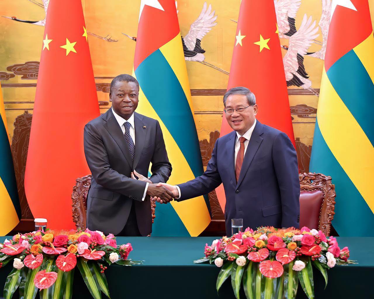 Togo-Chine : 13 accords signés à Pékin